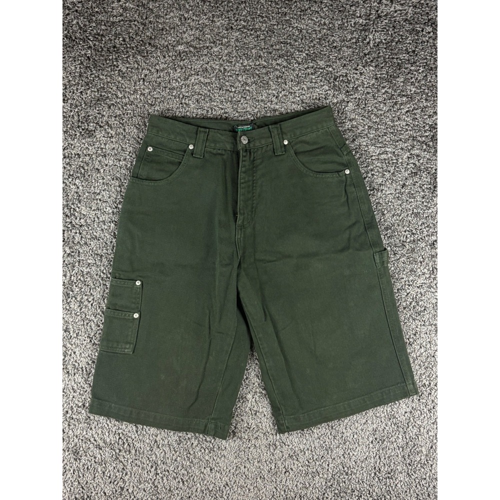 Vintage Guess Jeans Mens 29 Green Carpenter Shorts Made in USA Style 44999